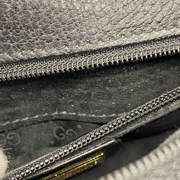 Gucci Shoulder Bag 007 261 0715 Leather Black Women's - Picture 12 of 14